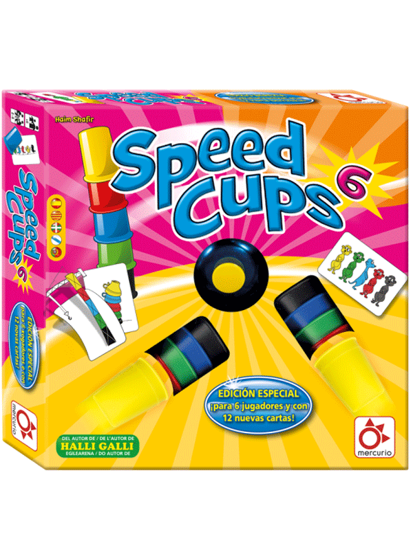 Amigo Speed Cups 6 Action juego reacción vasos de juego Cups Game 